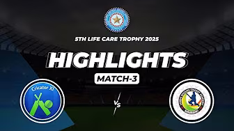 5th Lifecare Trophy 2025 | Match 3 | Cricator XI VS Lord Balajee CA | Full Match Highlights background
