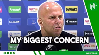 My BIGGEST CONCERN | Arne Slot after Liverpool suffer FIRST defeat | Palace 2-1 Liverpool