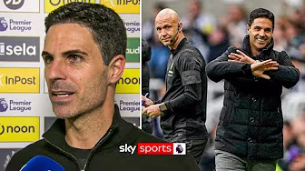 "SO happy and proud of my team" ❤️ | Mikel Arteta reacts to Arsenal late win at Newcastle