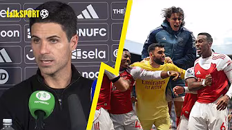 "UNBELIEVABLE FEELING!" Mikel Arteta REACTS to Arsenal's late HEROICS against Newcastle! backdrop