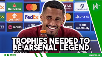 Only ever ARSENAL, I want to be a LEGEND | William Saliba | Arsenal v Olympiacos