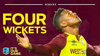 Jason Roy ☝️ Liam Livingstone ☝️ Phil Salt☝️ Akeal Hosein 4️⃣ Wicket Haul | West Indies v England