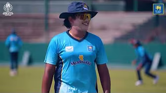 Sri Lanka Women’s Team hits the nets, preparing for their next battle against Australia on Saturday.