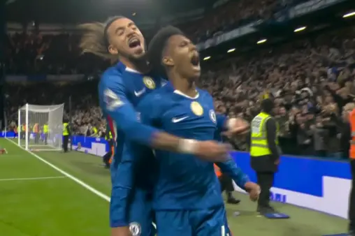 [Goal] Liverpool hit by late winner again! Cucurella crosses from byline, Estevao scores from close range