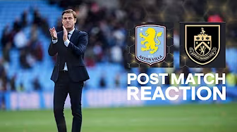 Scott Parker Reflects On Narrow defeat at Villa Park | REACTION| Aston Villa 2-1 Burnley background