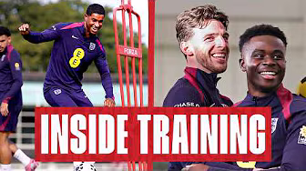 Saka Hits Game WINNER!, Sharpshooters v Pickford & Spikeball Chaos! | Inside Training | England