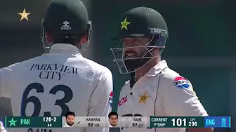 Kamran Ghulam Hits Outstanding Hundred on Test Debut 🤩 | Pakistan vs England | Multan, 2024 background