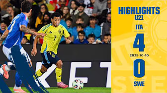 Highlights U21 | Italien–Sverige 4-0 | Klar förlust i EM-kvalet