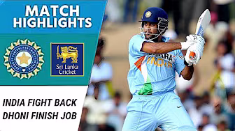 India Fight Back to Beat Sri Lanka | Dhoni & Badrinath Finish Calmly | Thrilling Finish backdrop