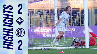 SANTI ACCIUFFA IL PARI ALL'ULTIMO RESPIRO 🤩🖤💙  | FIORENTINA 2 - 2 INTER | SERIE A WOMEN | HIGHLIGHTS