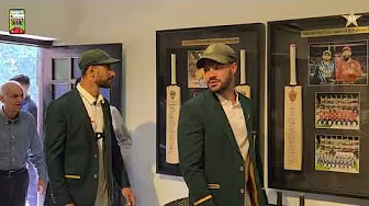 A trip through history: Shan Masood & Aiden Markram explore PCB Museum at National Cricket Academy ✨