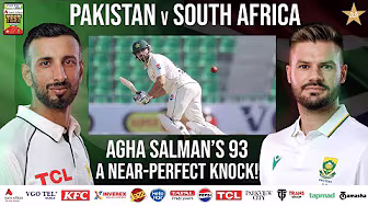 Classy 93 Runs Knock From Salman Agha | PAK vs SA Test Series 2025 | 1st Test Day 2 | PCB | M2R1U background