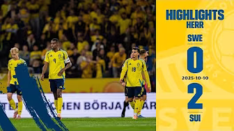 Förlust inför rekordpublik | Highlights Sverige – Schweiz 0-2