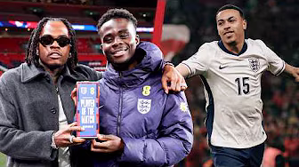 “You Got Gunna To Present This!” | Saka’s Worldie As England Hit Three At Wembley | Pitchside