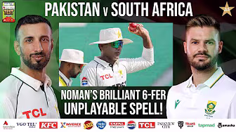 Noman Ali’s 6-Wicket Masterclass | PAK vs SA Test Series 2025 | 1st Test Day 3 | PCB | M2R1U background