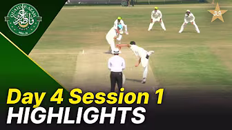 Session 1 Highlights | Lahore Region Whites vs Abbottabad Region | Day 4 | QeAT 2025-26 | PCB |M2P1S