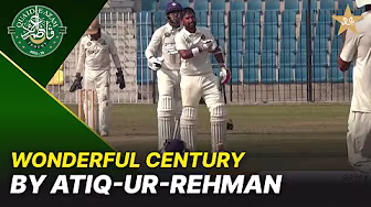 Wonderful Century ЁЯТп By Atiq-ur-Rehman | Sialkot vs Faisalabad | Day 4 | QeAT 2025-26 | PCB | M2P1S backdrop