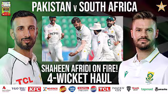 Shaheen Afridi’s 4-Fer! 🚀 | Pakistan vs South Africa Test Series 2025 | 1st Test Day 4 | PCB | M2R1U background