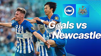 Goals vs Newcastle | Gross, Minteh & Ferguson's Hat Trick!