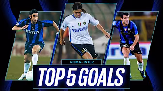 LAUTARO, CRESPO, RONALDO, DEKI E.... EL CHINOOOOO 🫠 | TOP 5 GOALS vs ROMA ⚽