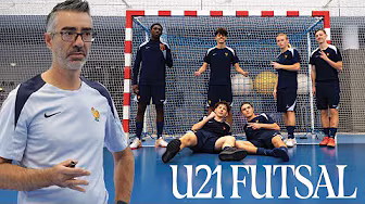 Une séance avec l'Équipe de France U21 Futsal