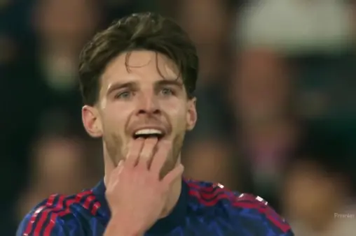 [Highlights] Sudden strike! Saka lays off, Rice fires first-time just wide