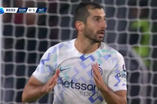 [Highlights] So close! Frattesi's cutback, Mkhitaryan follows up with a powerful shot wide