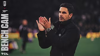 ARTETA REACTS TO TROSSARD WINNER | Bench Cam | Fulham 0-1 Arsenal