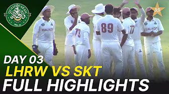 Full Highlights | Lahore Whites vs Sialkot Region | Day 3 | Quaid-e-Azam Trophy 2025-26 | PCB |M2P1K