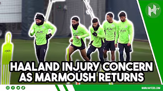 Marmoush BACK but is Haaland INJURED? | Man City training | Champions League