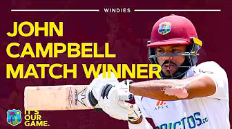 Runs When It Matters Most đ John Campbell Test High Score At Home | West Indies v Bangladesh background
