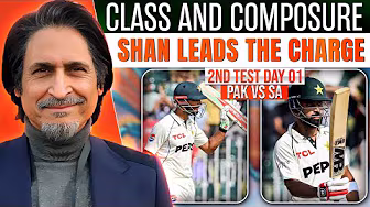 Class and Composure, Shan Leads the Charge | PAK vs SA | 2nd Test Day 01 | Ramiz Speaks background