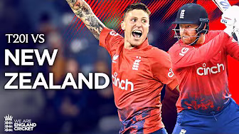 Atkinson & Carse Shine | Bairstow Fireworks with The Bat | T20I Highlights | England v New Zealand backdrop