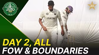 All FOW & Boundaries | Karachi Region Blues vs FATA Region | Day 2 | QeAT 2025-26 | PCB | M2P1U