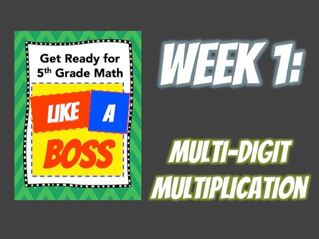 Get Ready for 5th Grade Math LIKE A BOSS background