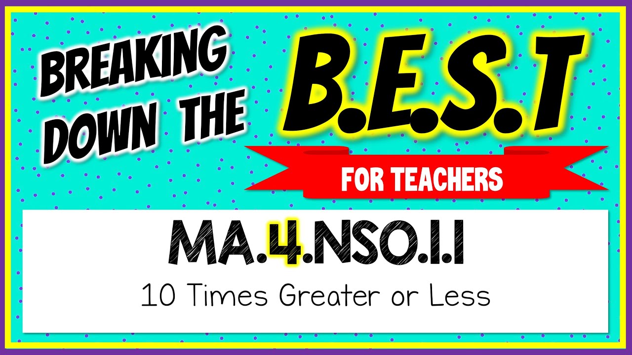 Breaking Down the B.E.S.T - 4th Grade (FOR TEACHERS)