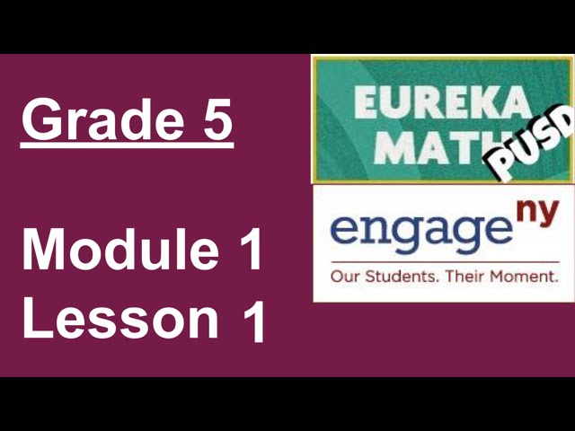 Eureka Math Grade 5 Module 1 background