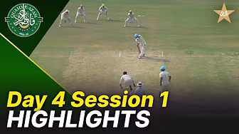 1st Session Highlights | Peshawar Region vs Abbottabad Region | Day 4 | QeAT 2025/26 | M2P1S