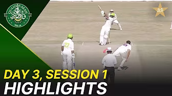 1st Session Highlights | Lahore Whites vs Karachi Blues | Day 3 | QeAT 2025/26 | M2P1U