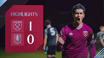 West Ham United U21 1-0 Aston Villa U21 | Premier League 2 Highlights background