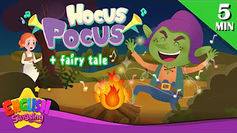 Hocus Pocus + More Fairy Tales | Rumpelstiltskin | English Song and Story backdrop