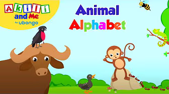 Animal Alphabet (English and Kiswahili) | Learn English with Akili | African Educational Cartoons