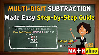 Multi-Digit Subtraction Made Easy | Tagalog Step-by-Step Guide