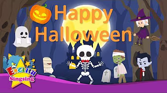 Happy Halloween (Version 2) - Halloween Costumes - Kids' Vocabulary - English Educational Video for Children