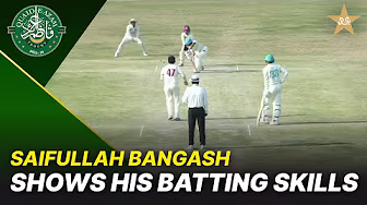 Saifullah Bangash Shows His Batting Skills | Multan vs Bahawalpur | Day 4 | QeAT 2025-26 | PCB|M2P1S