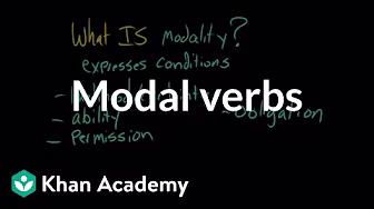 Mga Modal Verbs | Mga Bahagi ng Pananalita | Gramatika | Khan Academy background