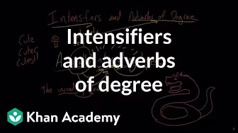 Intensifiers and Adverbs of Degree | The Parts of Speech | Grammar | Khan Academy background