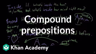 Compound Prepositions | The Parts of Speech | Grammar | Khan Academy