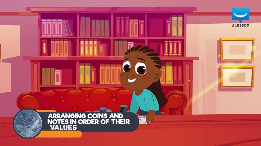 Money - Count these Coins - 3 - Arranging Coins and Notes in Order of Their Values