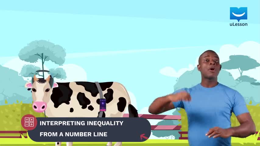 Kakulangan - Pagpapakita ng Kakulangan - 6 - Interpreting Inequality mula sa Number Line background